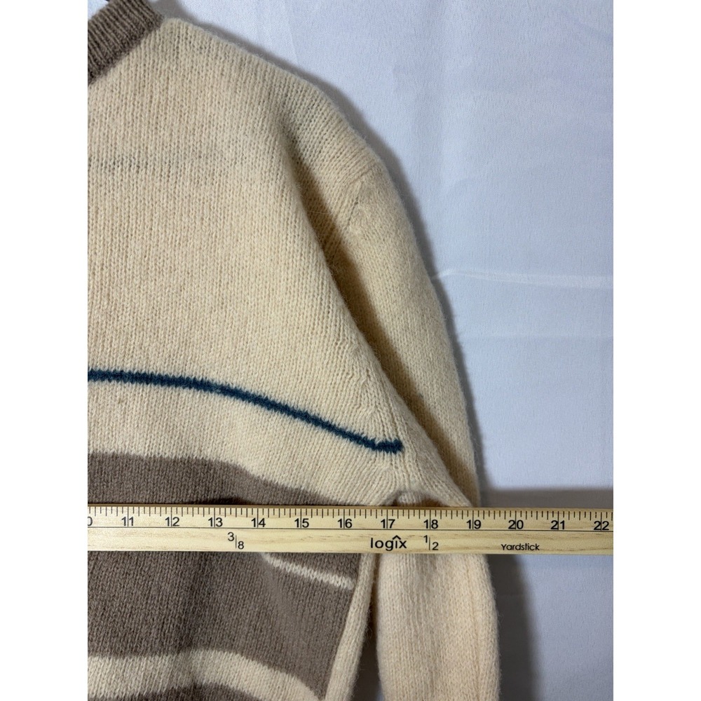 Vintage Debenhams Shetland‎ Wool Pullover Preppy Sweater Size Small Soft - Picture 11 of 13